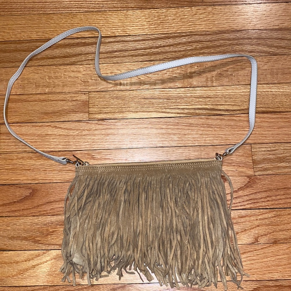 Barneys brand fringe crossbody purse